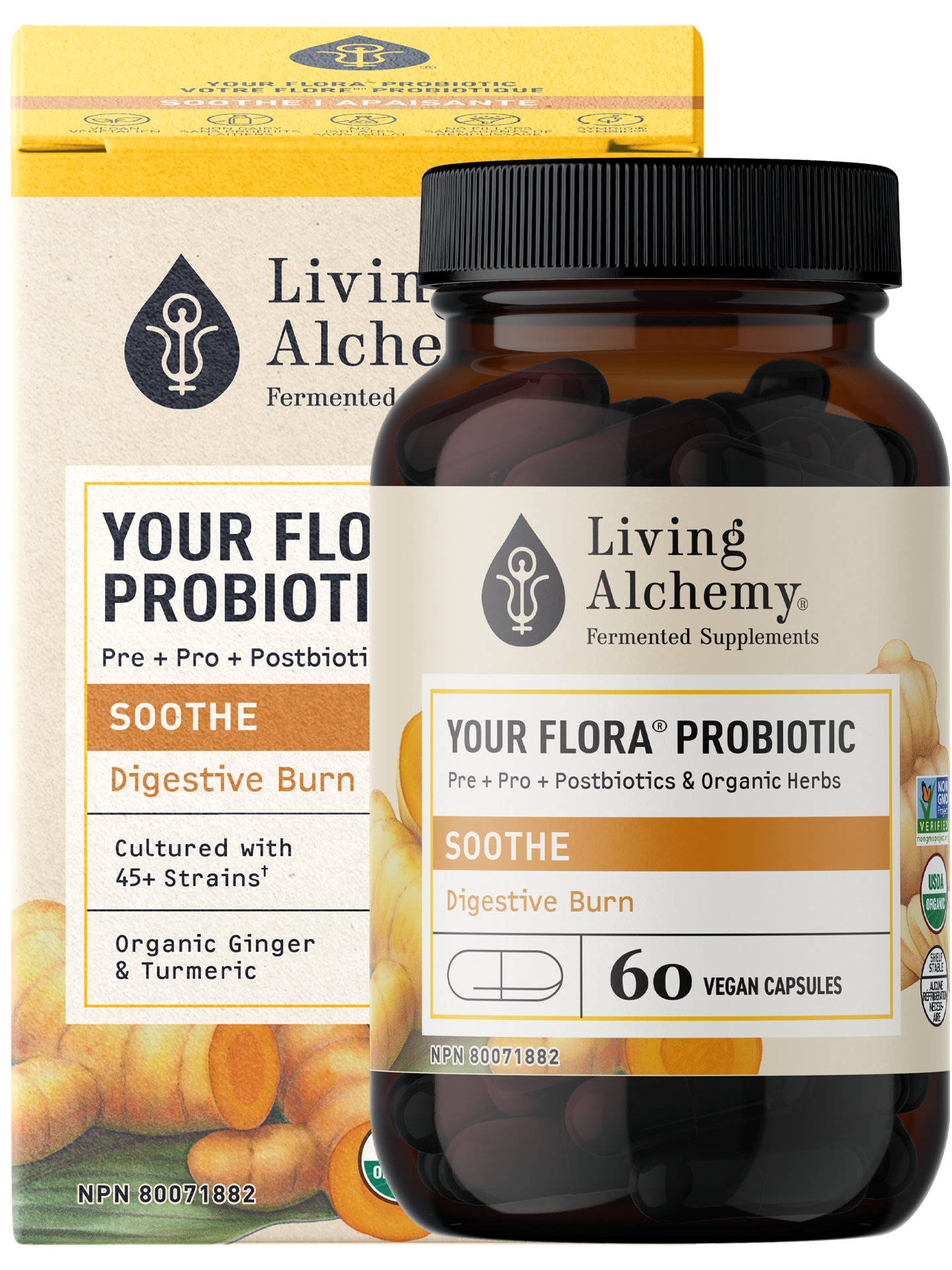 Your Flora Probiotic Soothe | Living Alchemy - Inflammation Relief