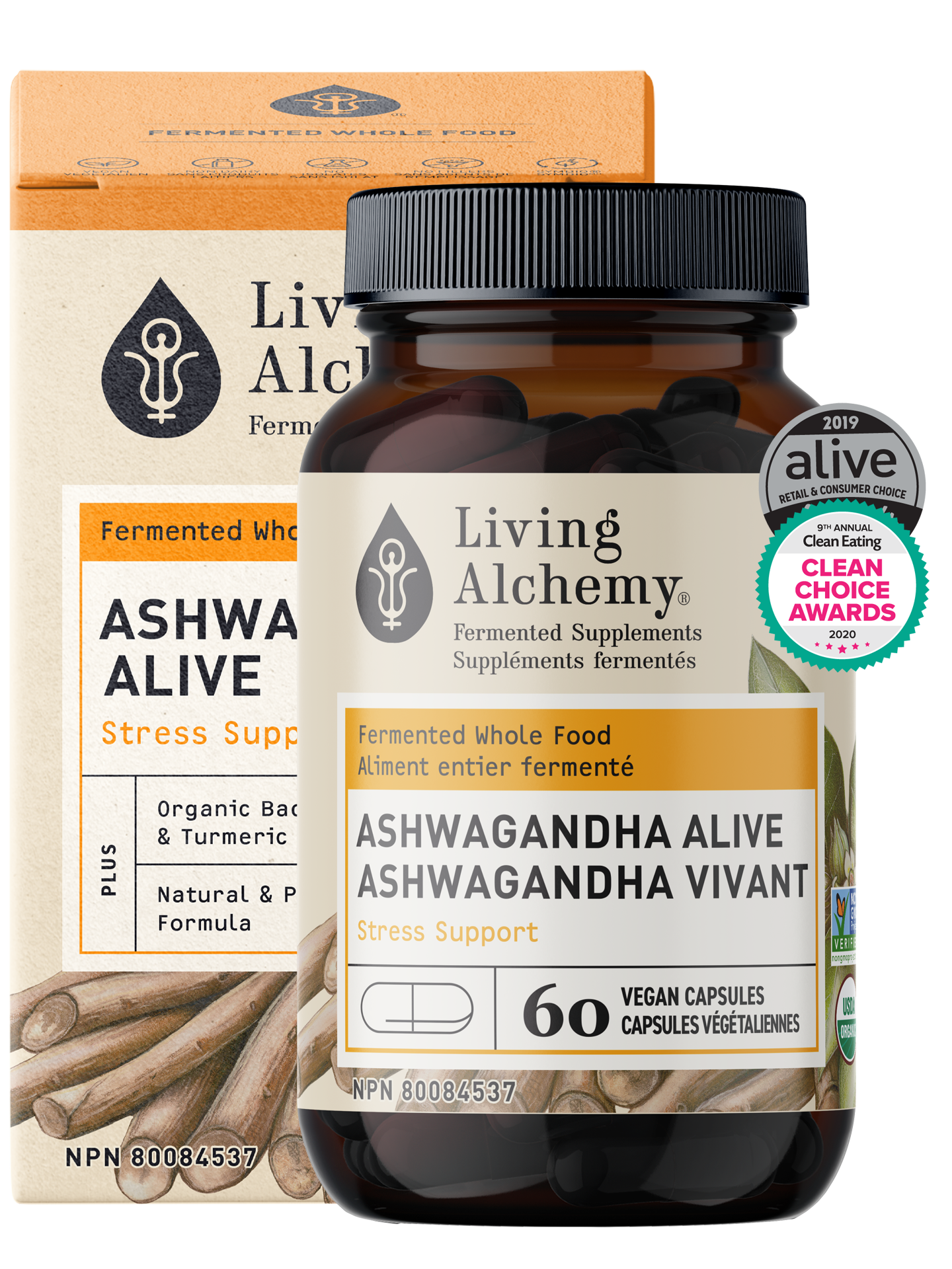 Living Alchemy Ashwagandha Alive fermented adaptogen