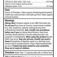 Your Flora Immune Nutrition Labelling