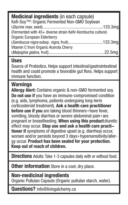 Your Flora Immune Nutrition Labelling