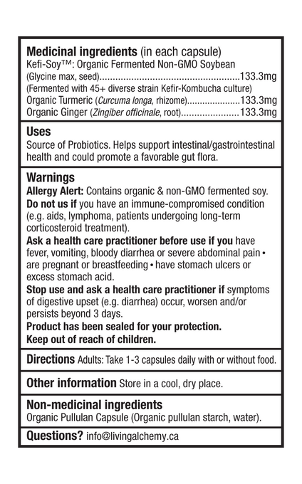 Your Flora Soothe Nutrition Labelling