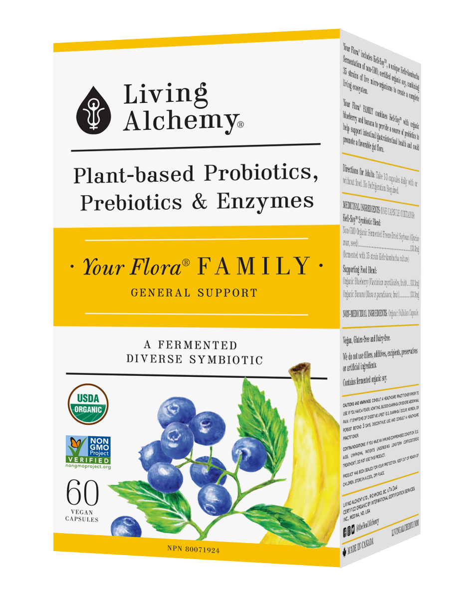 Your Flora Probiotic Family Front of Box