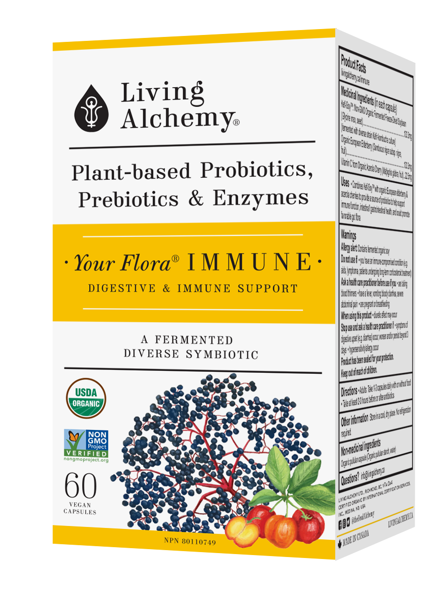  Fermented Supplement - Your Flora Probiotic Immune Front of Box